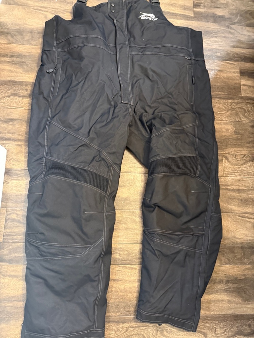 Arctic Cat Men's Black Cargo Bib Pants - Insulated Outdoor Workwear
